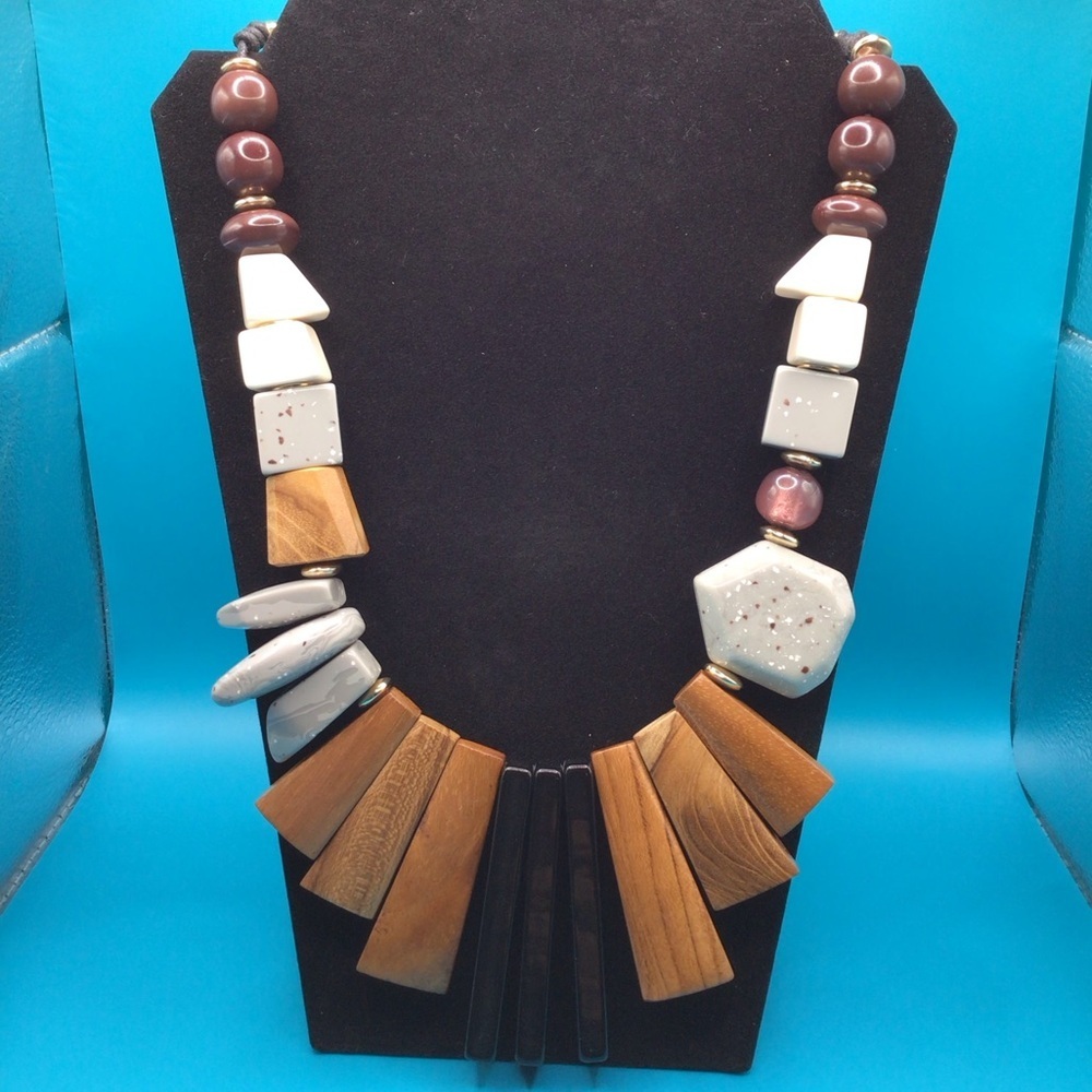 Vintage Chico's Wood Necklace